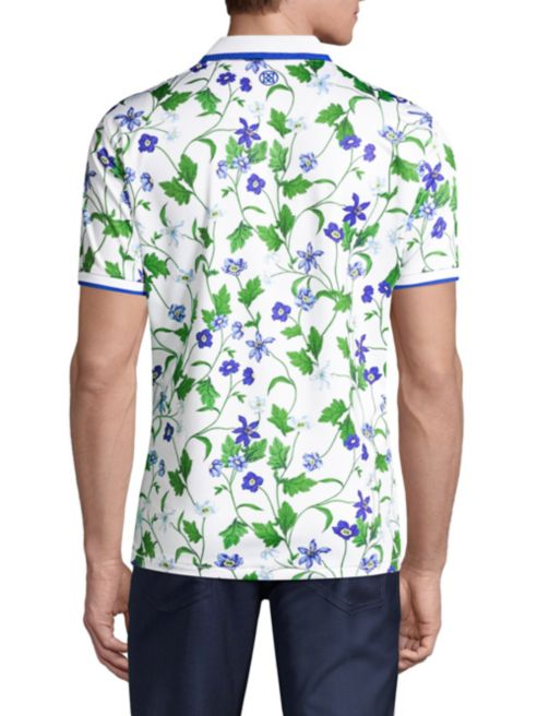 G/Fore Floral Polo Shirt