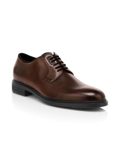 HUGO BOSS Thermo Regulation Leather Oxfords
