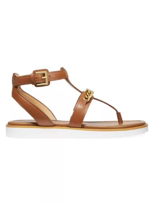 Michael Kors Farrow Leather Thong Sandals