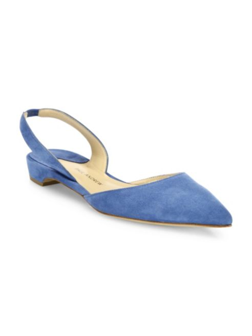 Paul Andrew Rhea Suede Slingback Flats