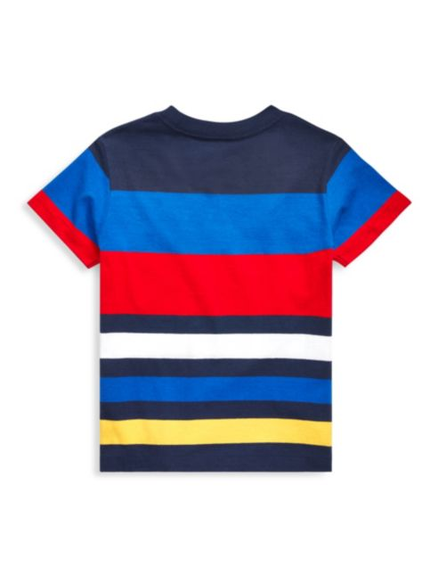Ralph Lauren Little Boy's & Boy's Striped Patch Pocket T-Shirt