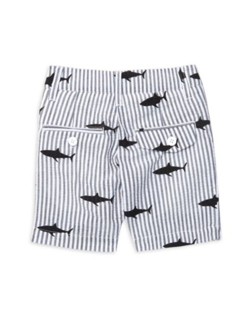 Appaman Little Boy's & Boy's Shark Print Seersucker Shorts