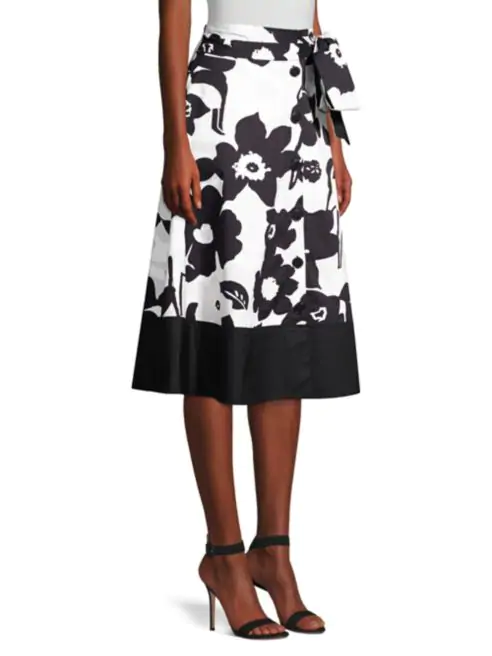 Natori Anemone Garden Button-Down Skirt