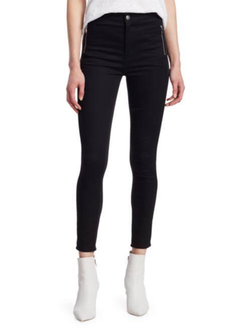 J Brand Alana High-Rise Zip Crop Skinny Jeans