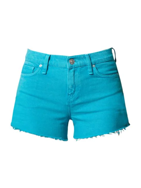 Hudson Jeans Gemma Mid-Rise Cut-Off Denim Shorts