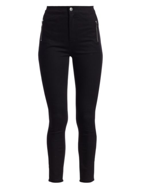 J Brand Alana High-Rise Zip Crop Skinny Jeans