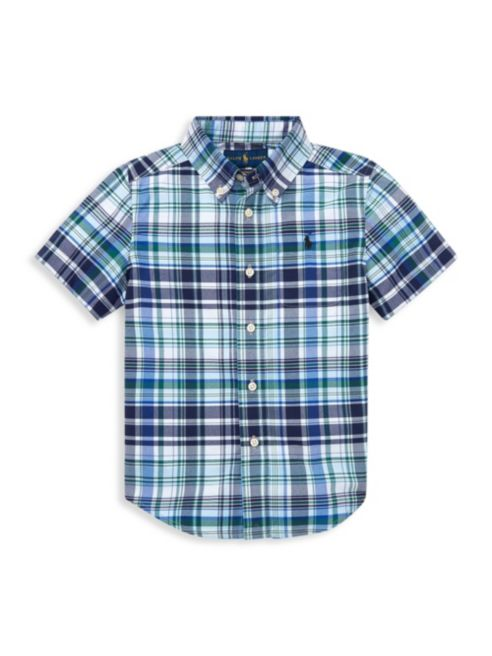 Ralph Lauren Little Boy's & Boy's Performance Poplin Collared Shirt