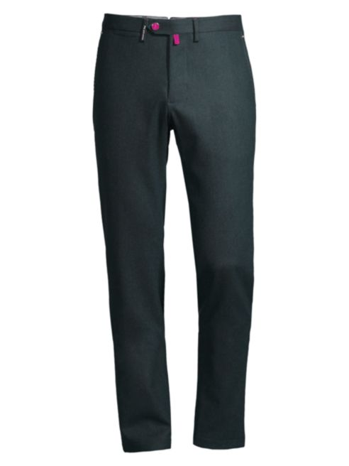 Kiton Straight-Leg Stretch Wool Pants