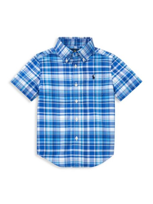 Ralph Lauren Little Boy's & Boy's Performance Poplin Collared Shirt