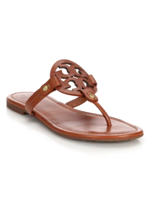 Tory Burch Miller Leather Thong Sandals
