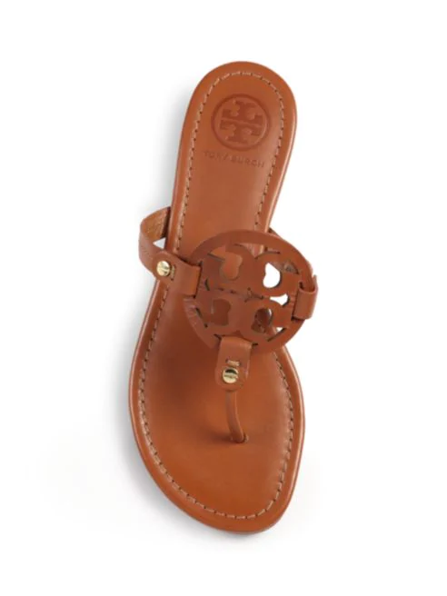 Tory Burch Miller Leather Thong Sandals