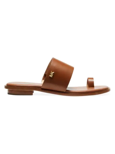 Michael Kors August Flat Leather Sandals
