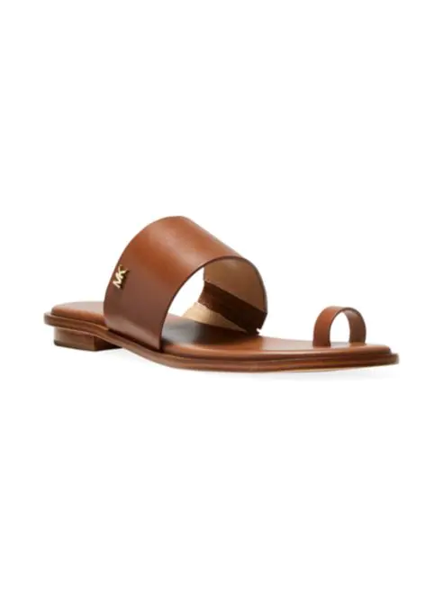 Michael Kors August Flat Leather Sandals